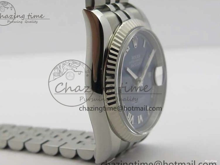 MiroTime 0801 DateJust 36 SS 116234 ARF 1:1 Best Edition 904L Steel Blue Dial Roman Markers on Jubilee Bracelet SH3135 V WellDesigned 3199